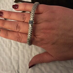 John Hardy Icon Silver Bracelet with Blue Sapphires